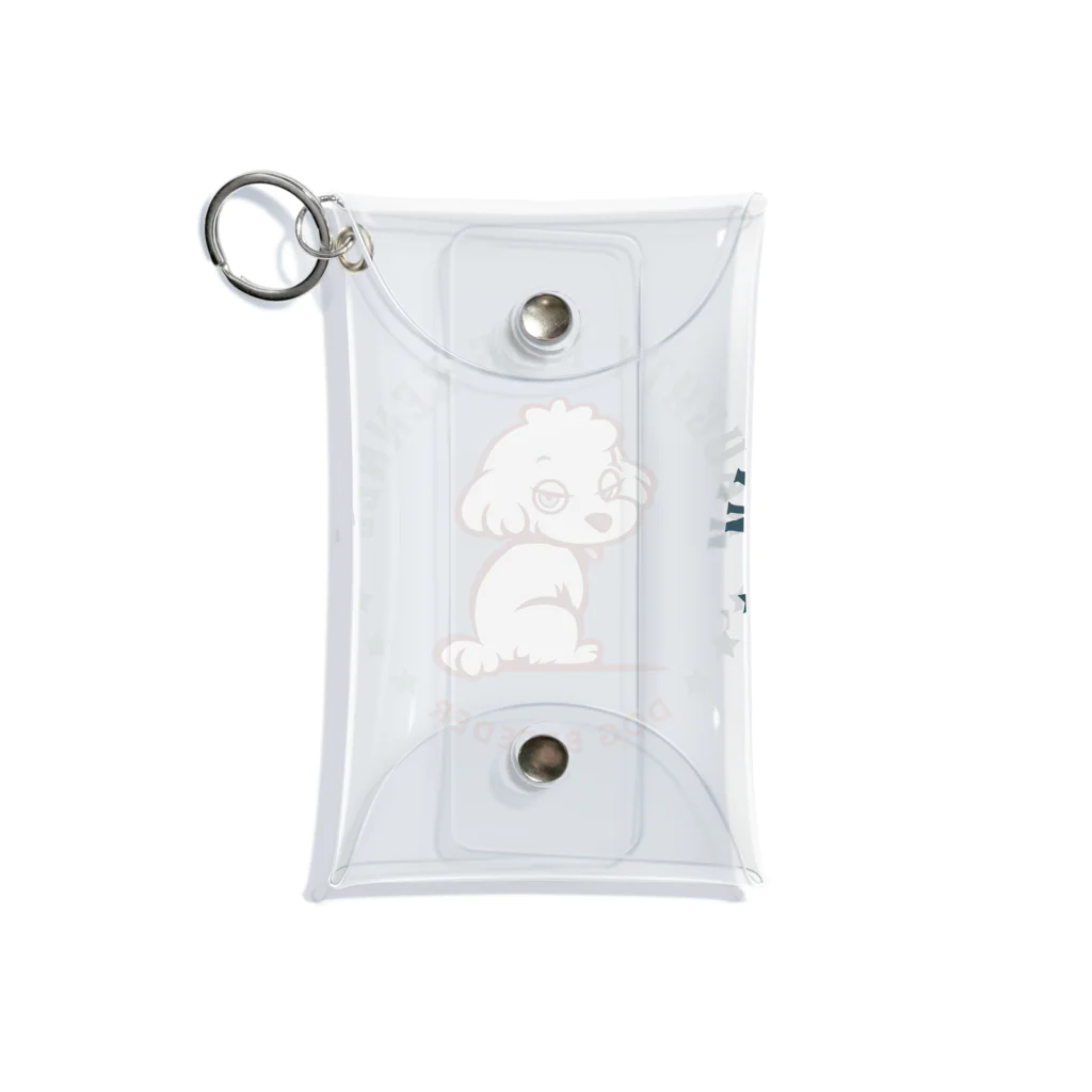 NAUGHTY KIDS KENNELの犬舎ロゴ【通常目ver.】 Mini Clear Multipurpose Case