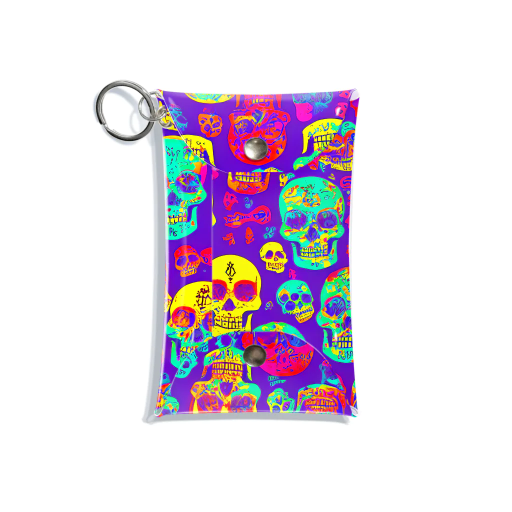 TakashiSのskull wallpaper Mini Clear Multipurpose Case