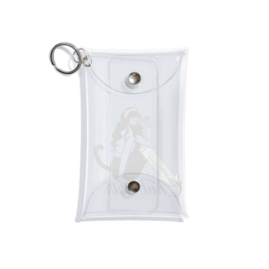 mimii-dolceのChat noir Mini Clear Multipurpose Case