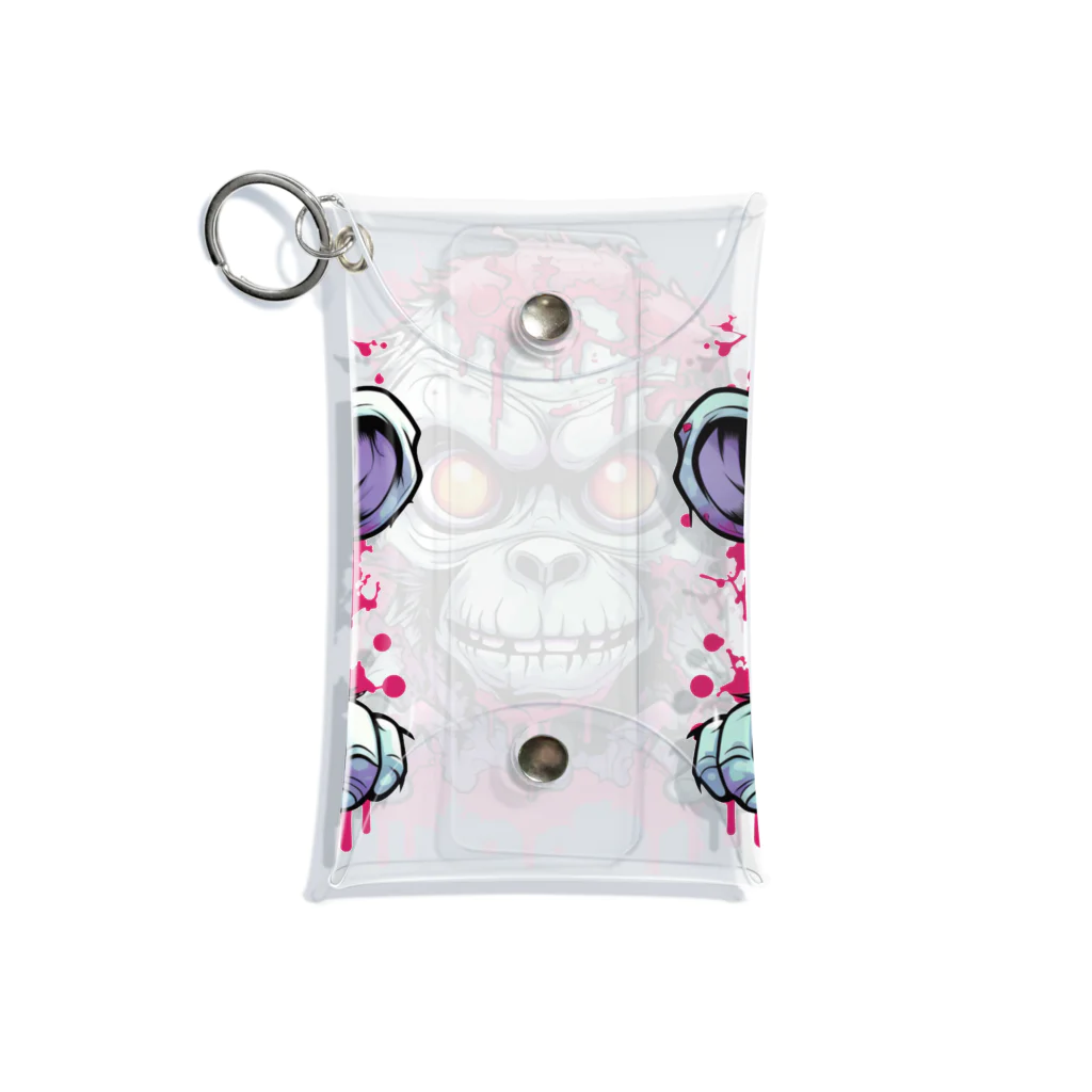 Vasetti_pressのゾンビ猿 Mini Clear Multipurpose Case