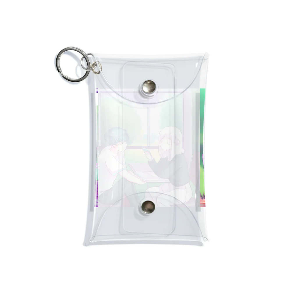 みやこのオリジナルショップのエモい大学生のカップル Mini Clear Multipurpose Case