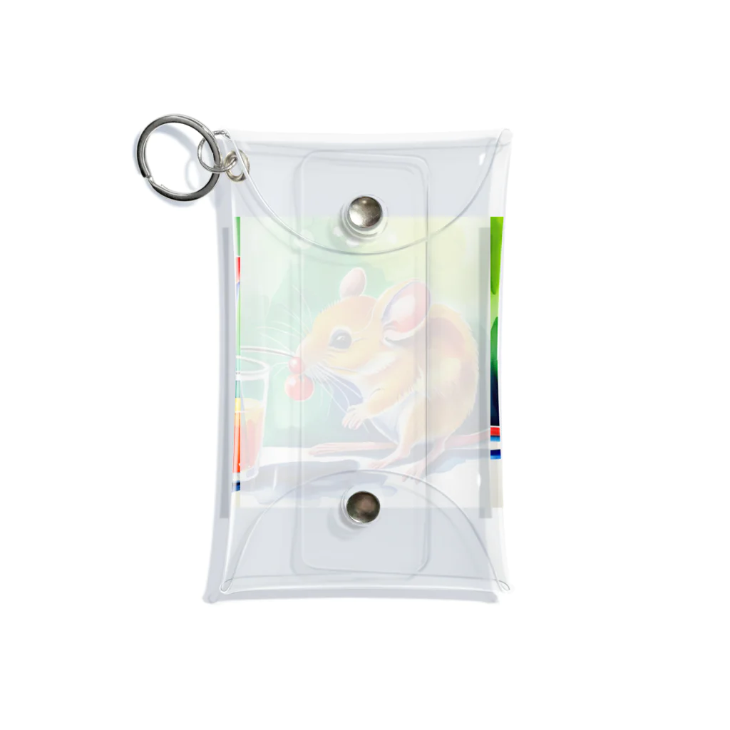 juice-seezのこっそり実を食べるスナネズミちゃん Mini Clear Multipurpose Case