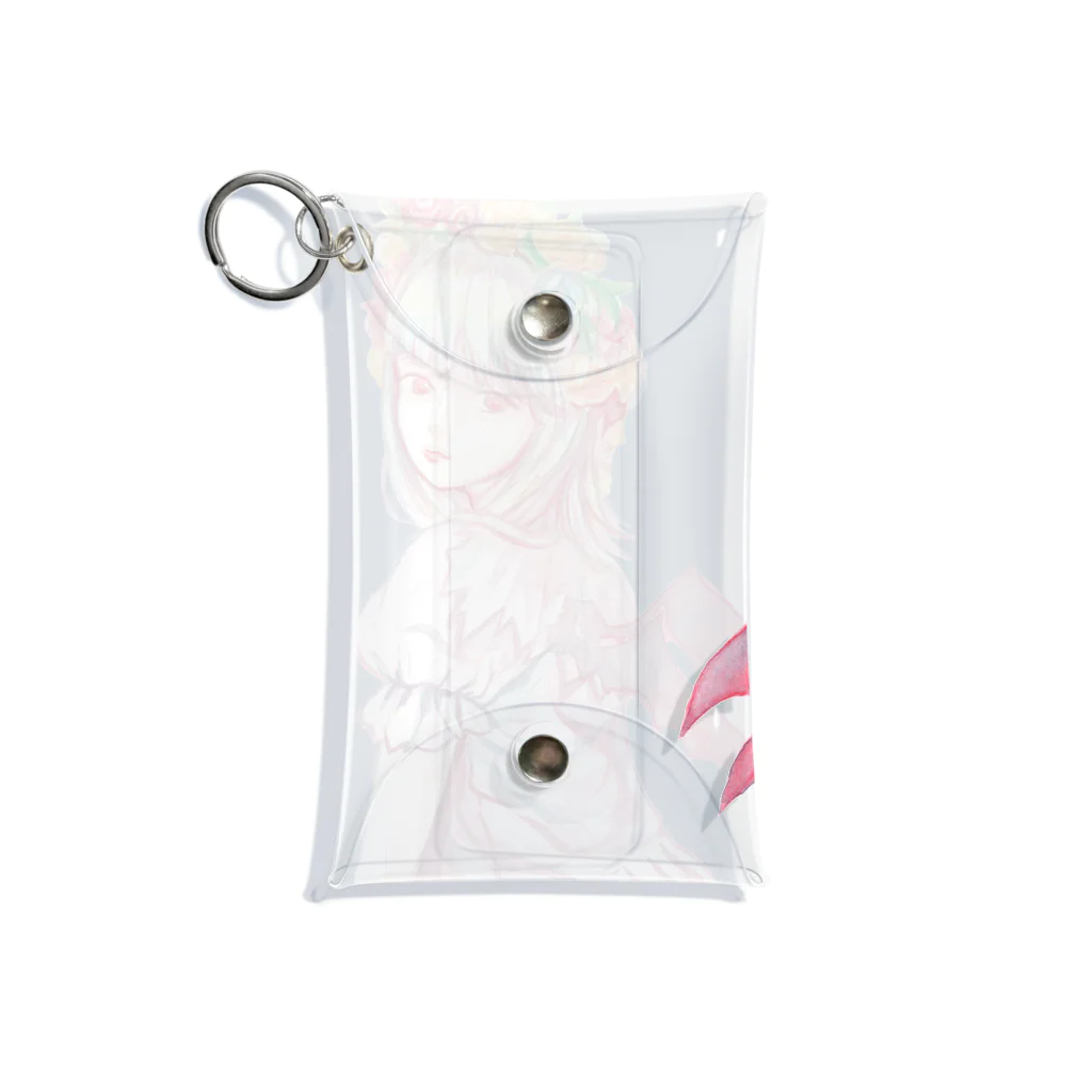 🌼*ﾟがーべらめらん*ﾟ🌼のピンクのでびる Mini Clear Multipurpose Case