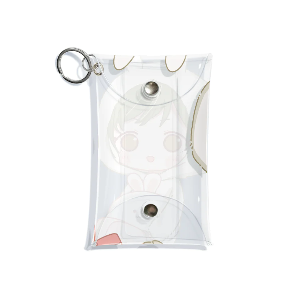 moy024のうさうさもい Mini Clear Multipurpose Case