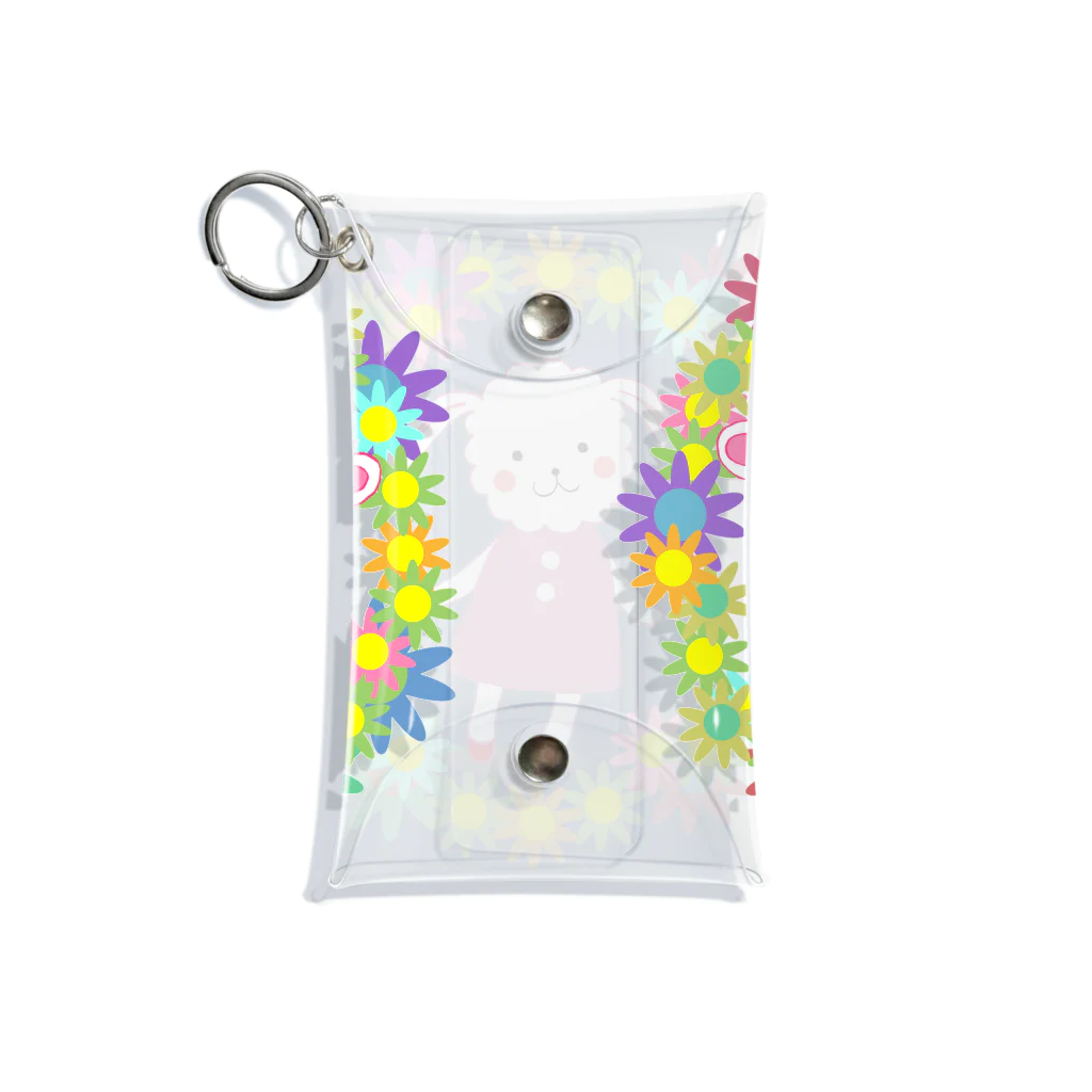 うさぎもかどのうさぎもかどの花うさぎ Mini Clear Multipurpose Case