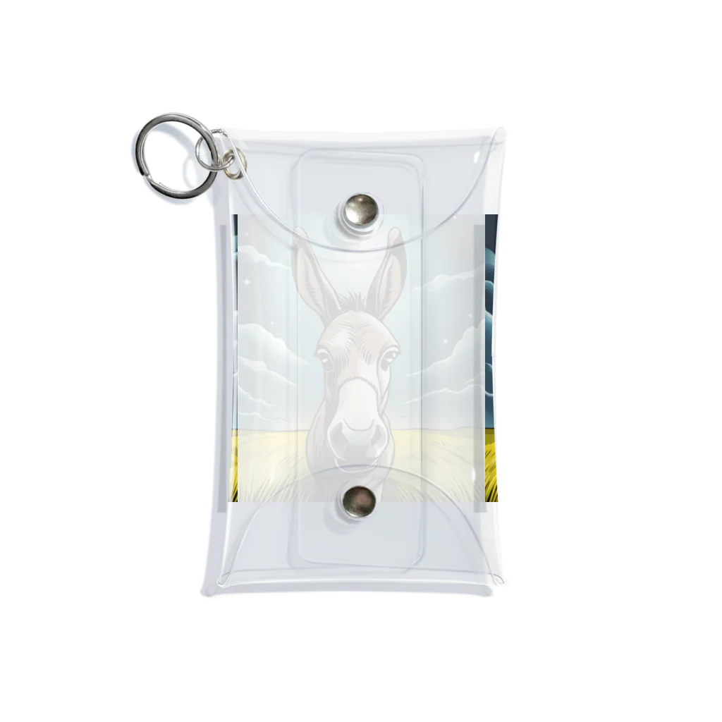 kstm_comの馬くんグッズ Mini Clear Multipurpose Case