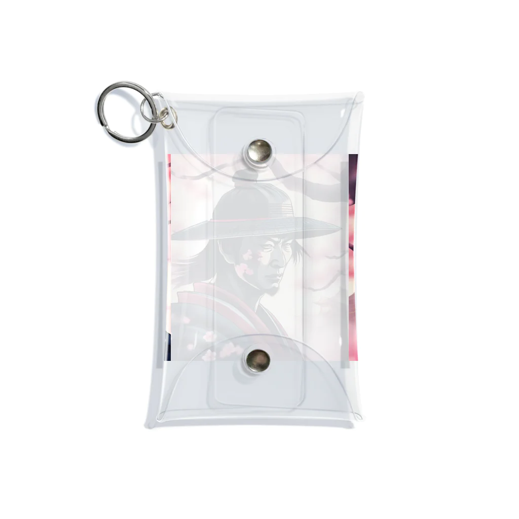 samurai-isの桜とサムライ Mini Clear Multipurpose Case