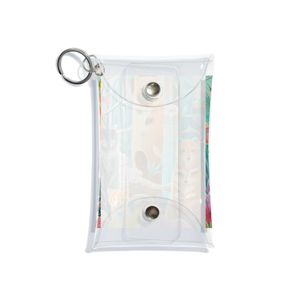 soramame1119の森の中の世界 Mini Clear Multipurpose Case