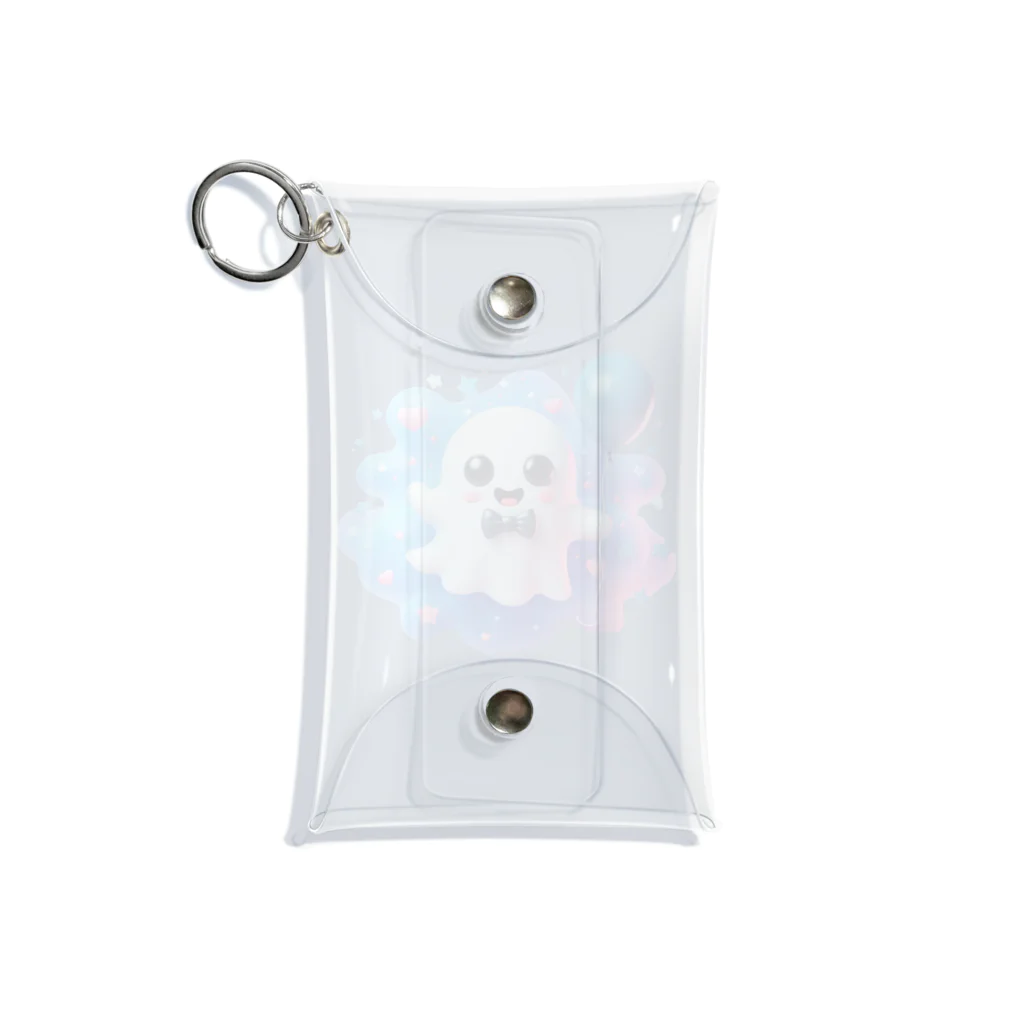 可愛いおばけのお店『ケケ』の可愛いおばけ『ケケ』くん Mini Clear Multipurpose Case