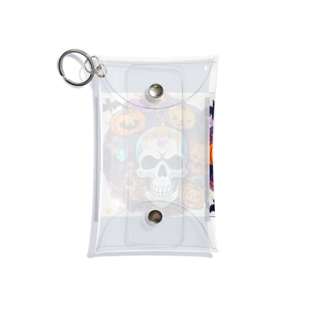 崖っぷちのポニョの"ハロウィン＆スカルヘッド スタイリッシュコレクション" Mini Clear Multipurpose Case