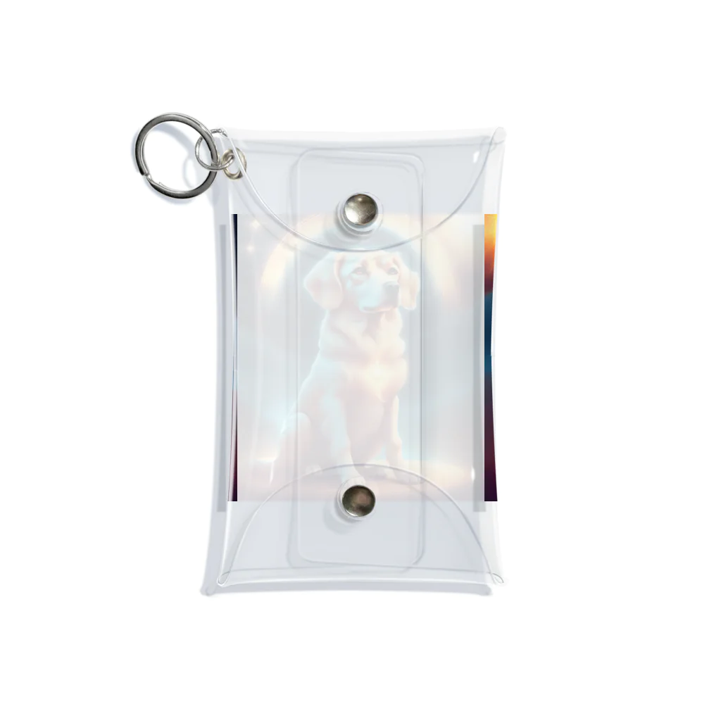 13261326の神々しい犬のグッズ Mini Clear Multipurpose Case