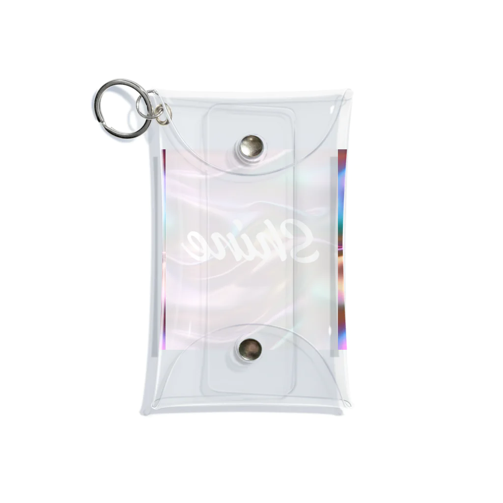 Kumamanのオーロラシルク　Shineロゴ入り Mini Clear Multipurpose Case