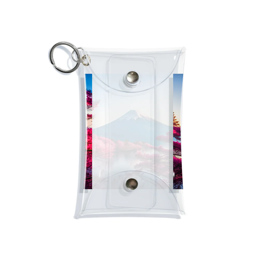 P.H.C（pink house candy）の富士山と紅葉、そして湖のグッズ Mini Clear Multipurpose Case