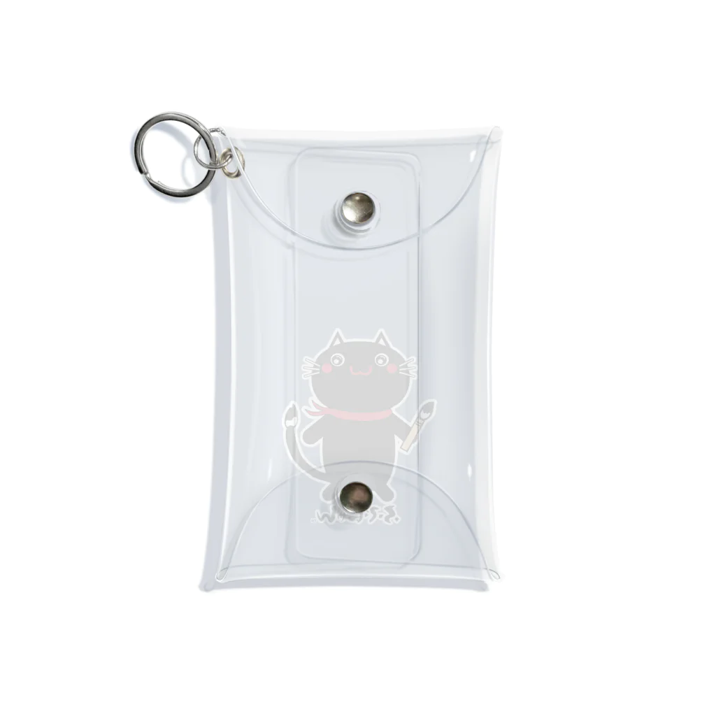 ふでにゃん™️【公式】のふでにゃん・文字入り Mini Clear Multipurpose Case