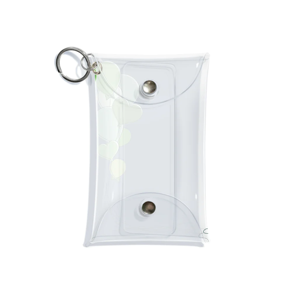 hanaの推し活ショップのgreen balloons  Mini Clear Multipurpose Case