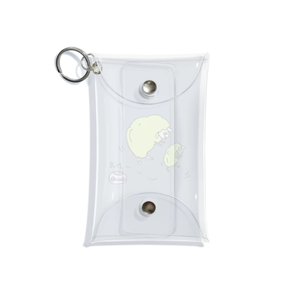 sususuttoのdancing sheep Mini Clear Multipurpose Case