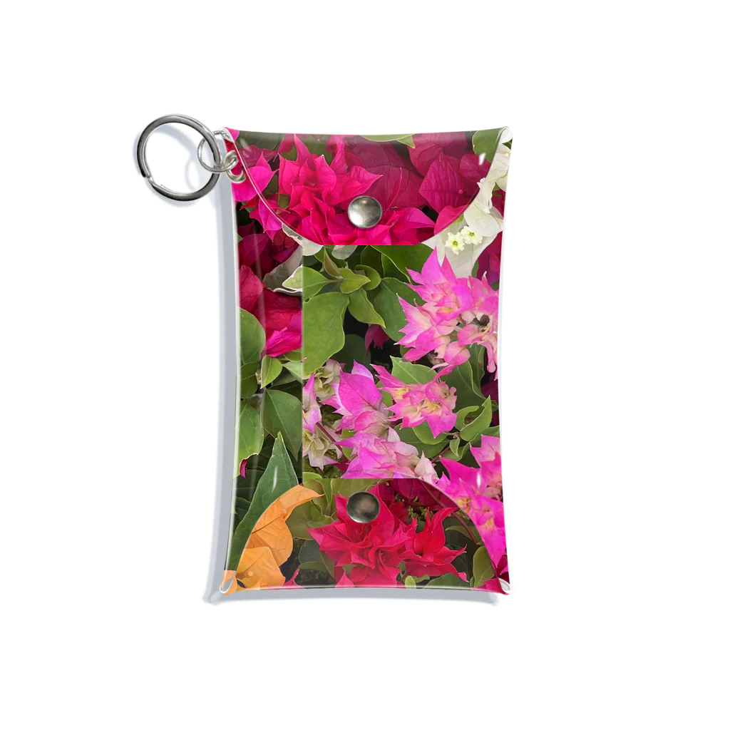 chatnoir8のFlower_Bougainvillea Mini Clear Multipurpose Case