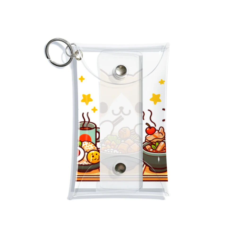 zuuu-の☆食いしん坊にゃんこ☆ Mini Clear Multipurpose Case