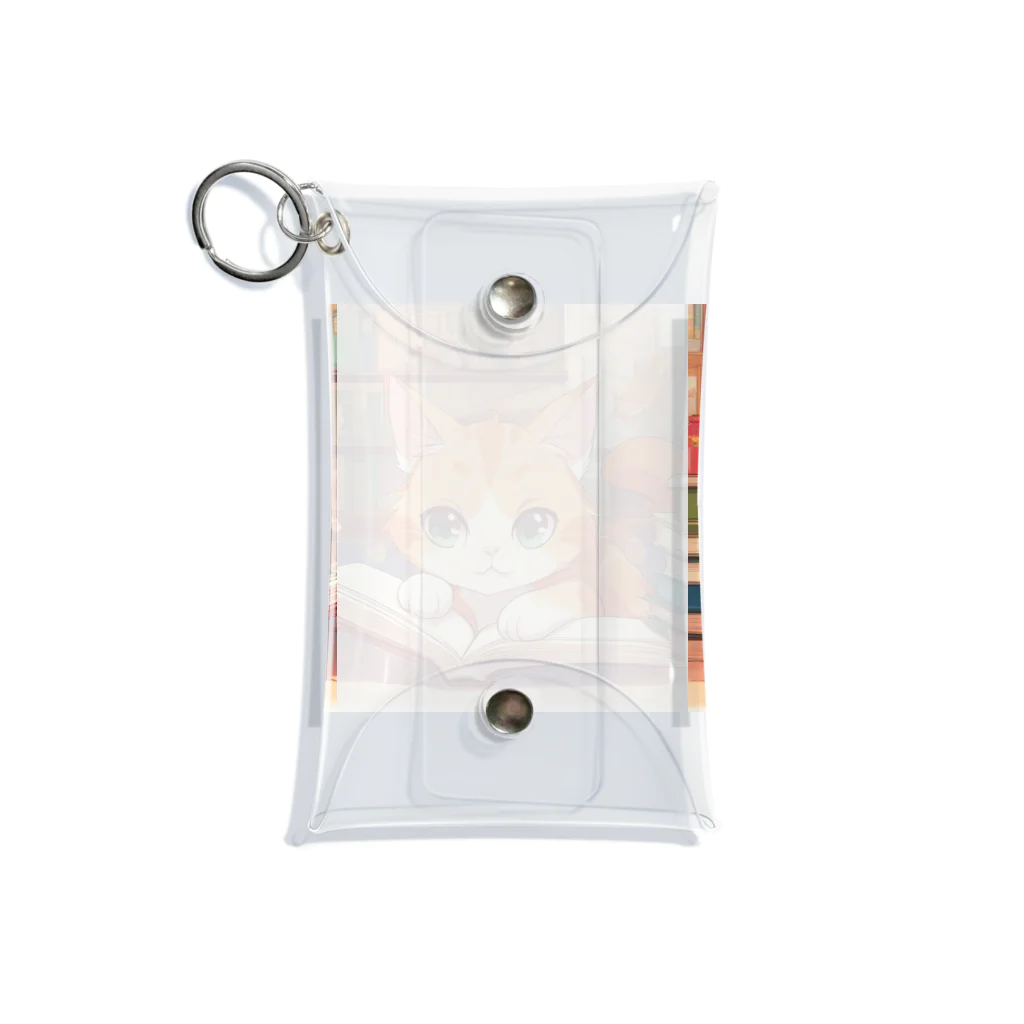 星パンダショップのほんよみかんねこ Mini Clear Multipurpose Case