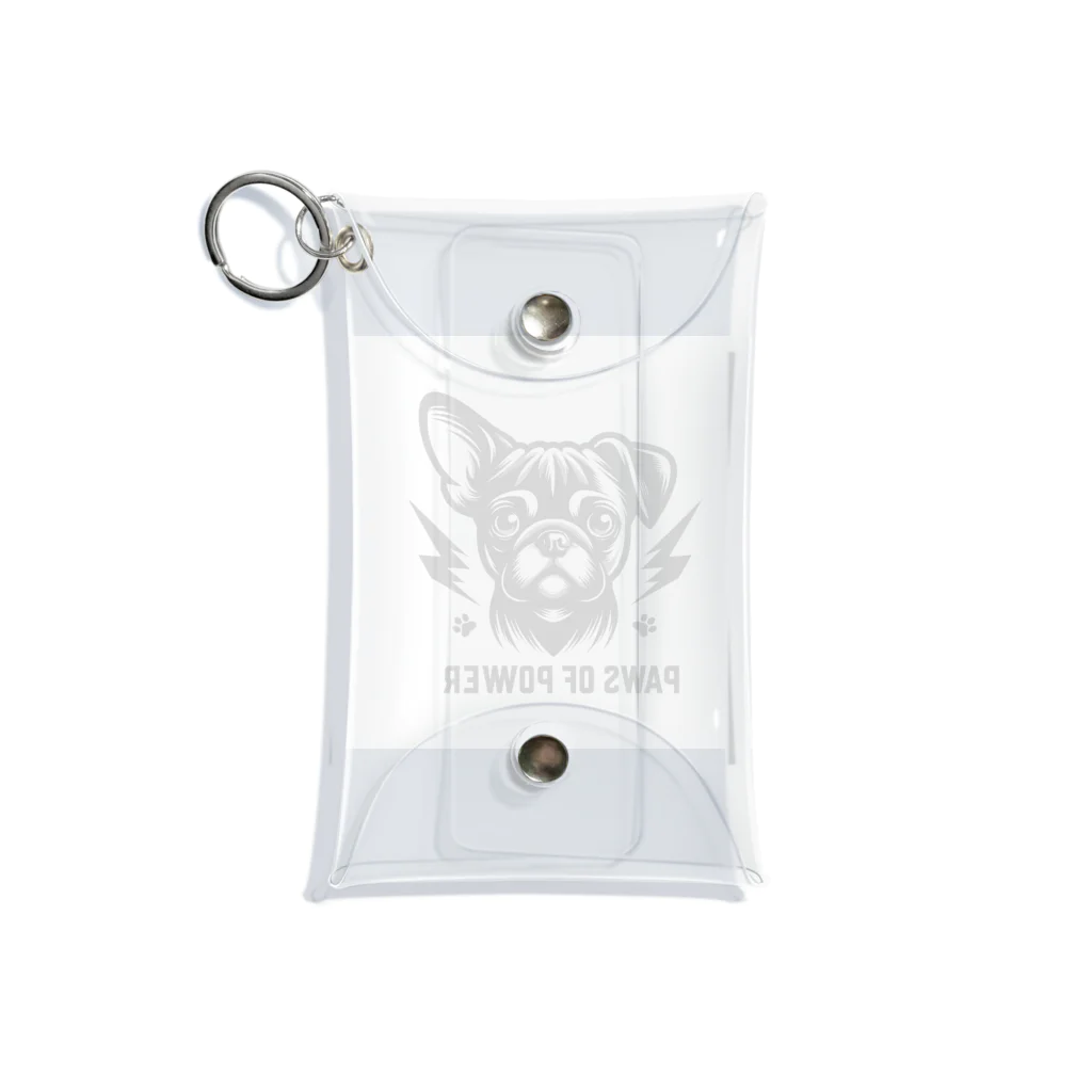 Urban pawsのパグチワワ「Paws of Power」 Mini Clear Multipurpose Case