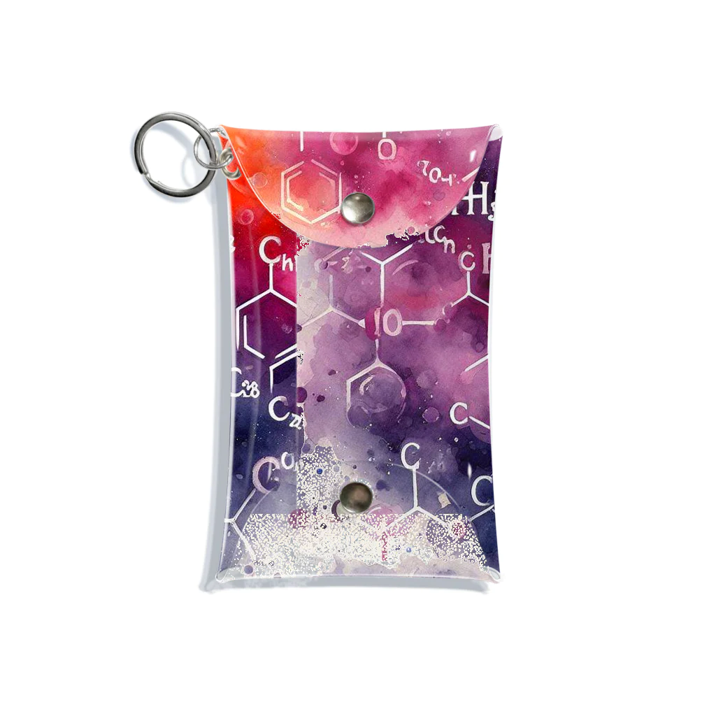 science closet（科学×ファッション）の惑星の化学反応式 Mini Clear Multipurpose Case