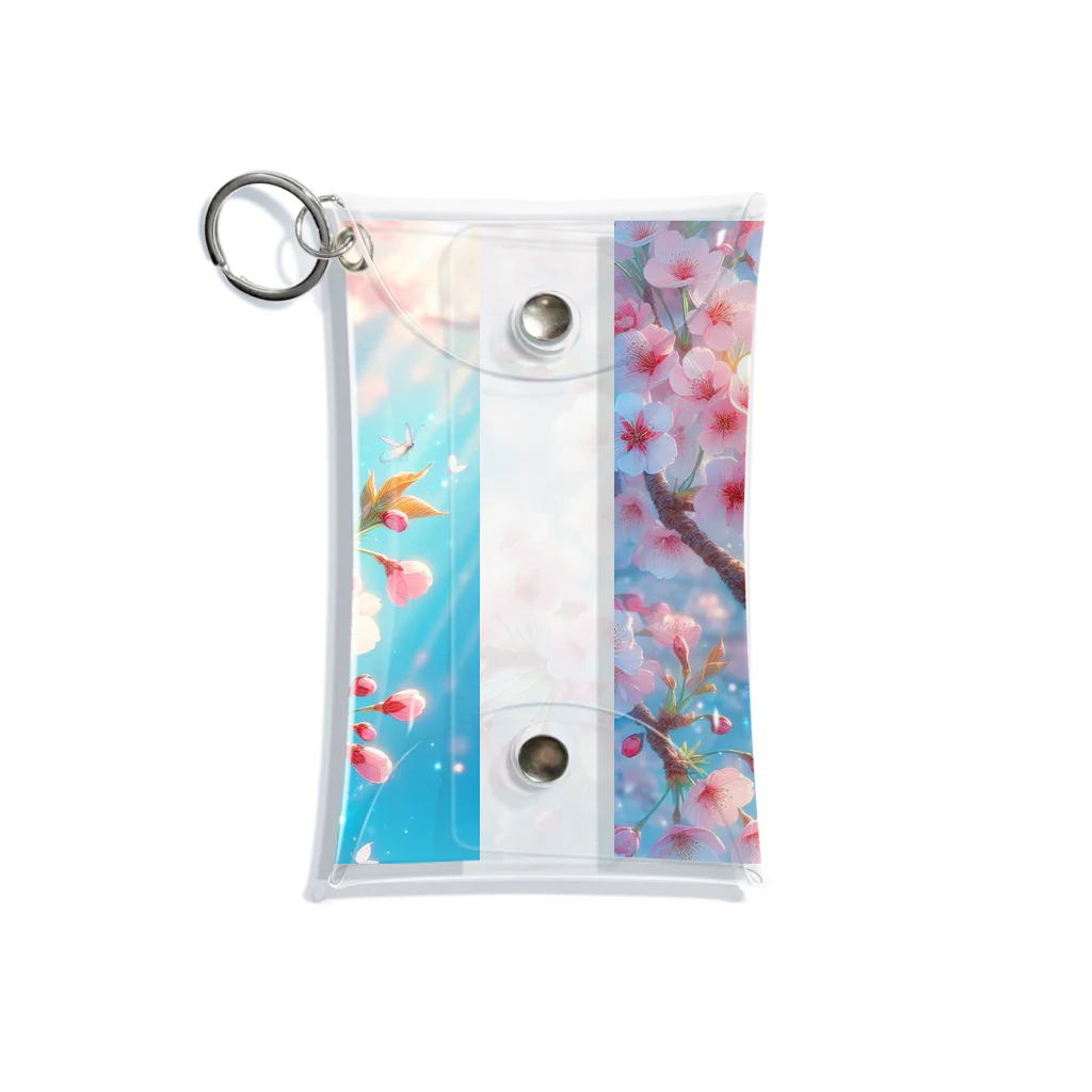 終わらない夢🌈の美しい桜🌸✨ Mini Clear Multipurpose Case