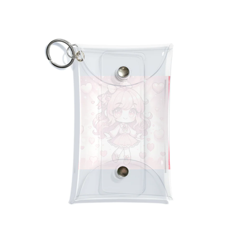 diet___llcのゆめかわドットちゃん Mini Clear Multipurpose Case