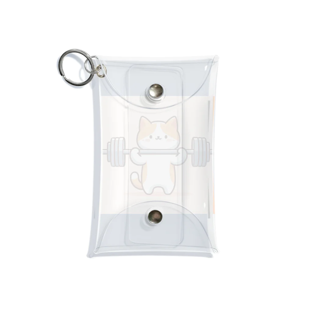 ibashunyaのアームカール猫 Mini Clear Multipurpose Case