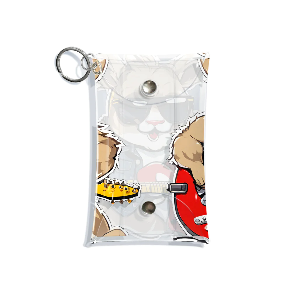 kichi_333のロックに生きるアニマル Mini Clear Multipurpose Case