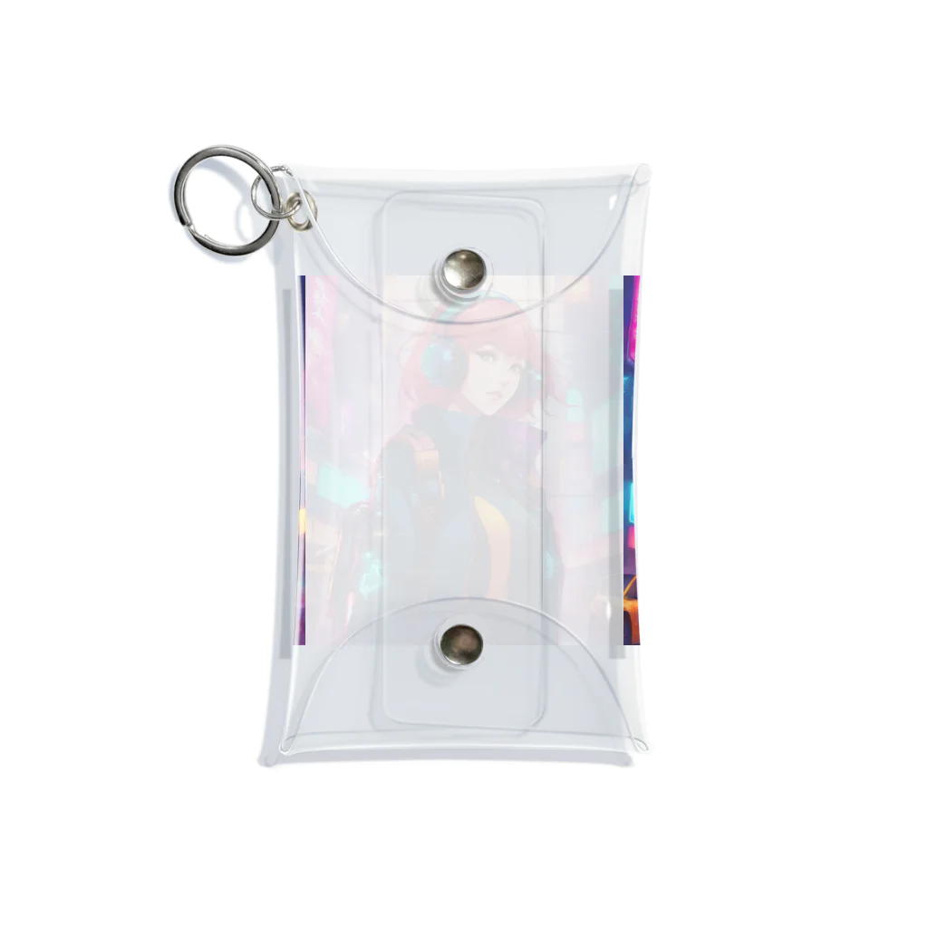 saka7914のサイバー女子 Mini Clear Multipurpose Case