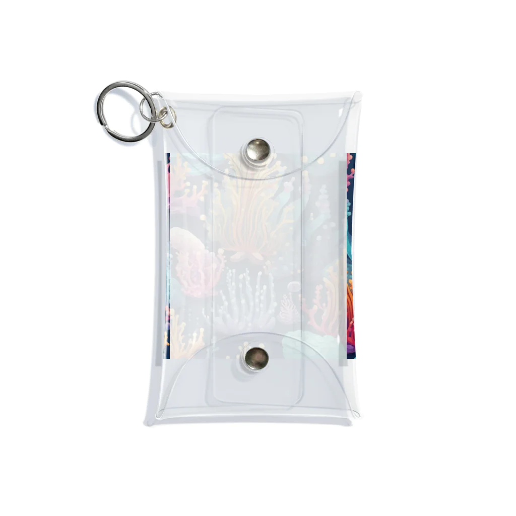 yuking0825の海を彩るコーラル Mini Clear Multipurpose Case