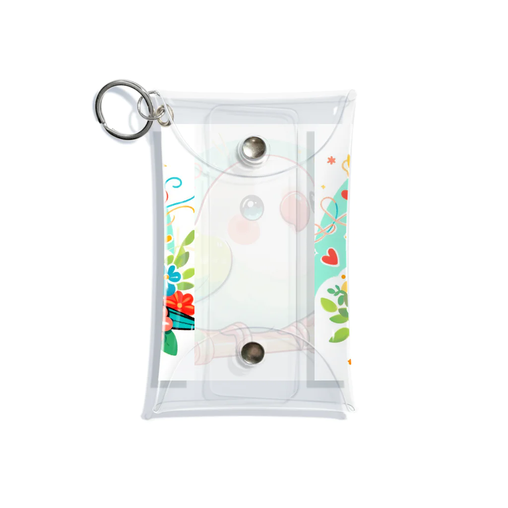 ぷっくりショップのオカメインコちゃん Mini Clear Multipurpose Case