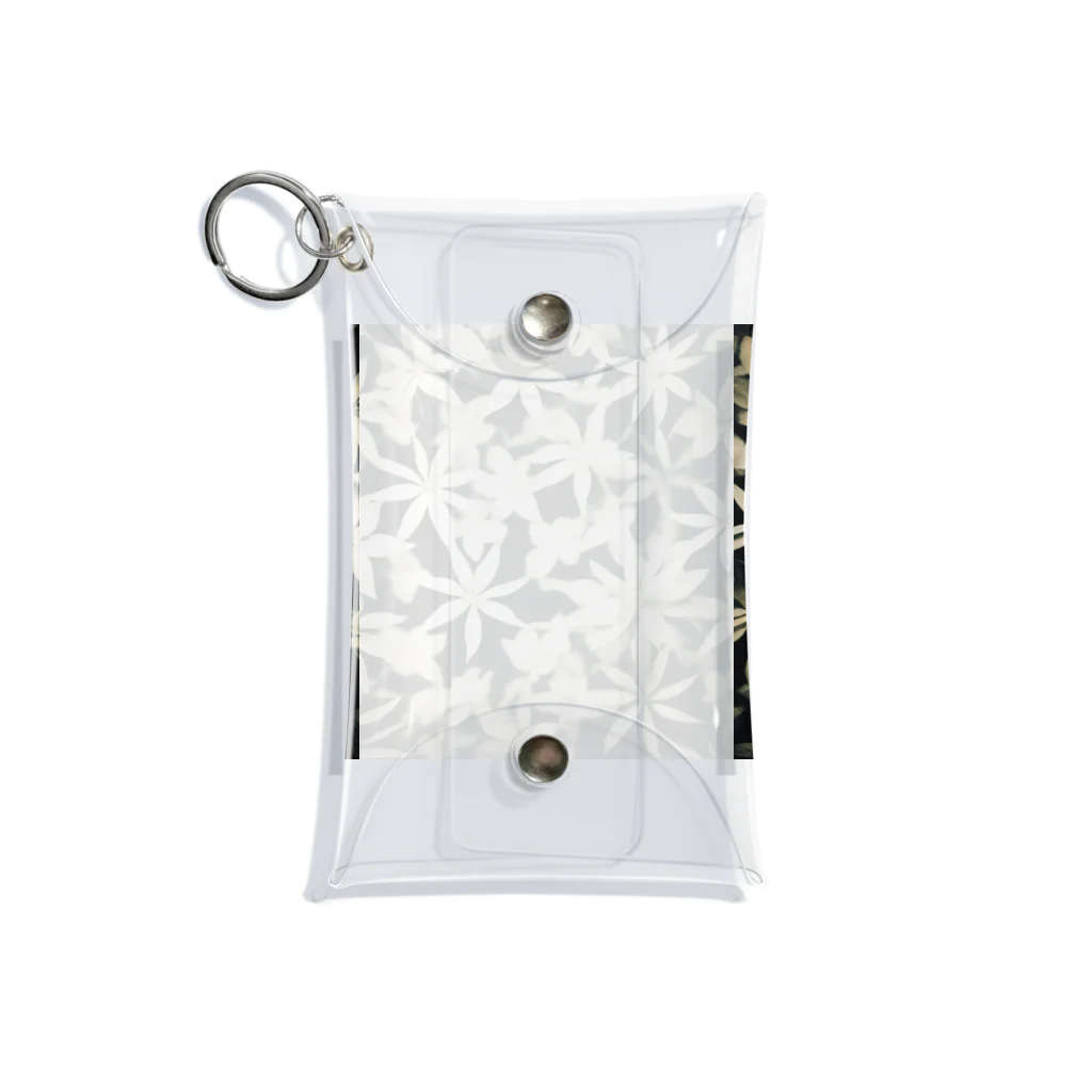 ituituの花柄ファッション Mini Clear Multipurpose Case