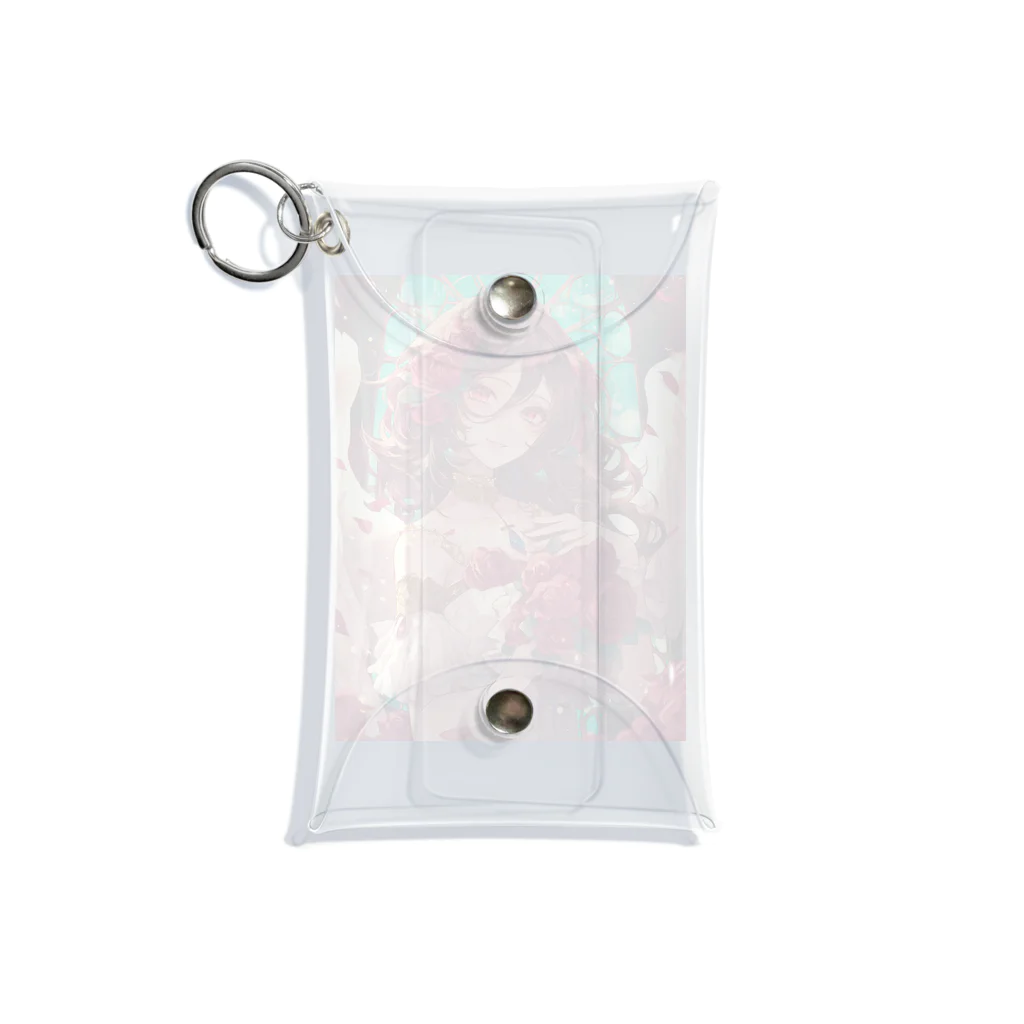 AQUAMETAVERSEのバラ好きの女性　なでしこ1478 Mini Clear Multipurpose Case