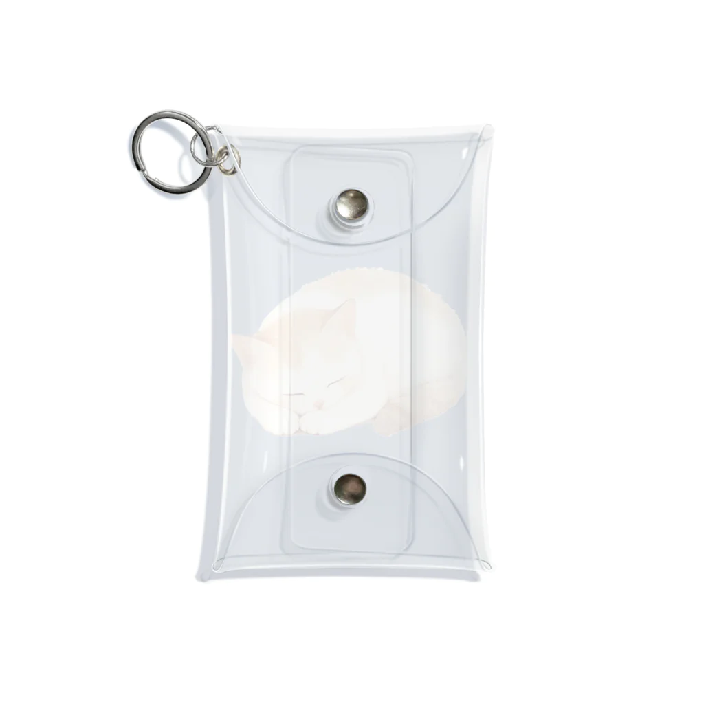 Cute Animalsのすやすやにゃんこ Mini Clear Multipurpose Case