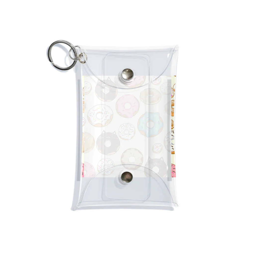 パキュラSHOPのドーナツ、時々ネコドーナツ Mini Clear Multipurpose Case