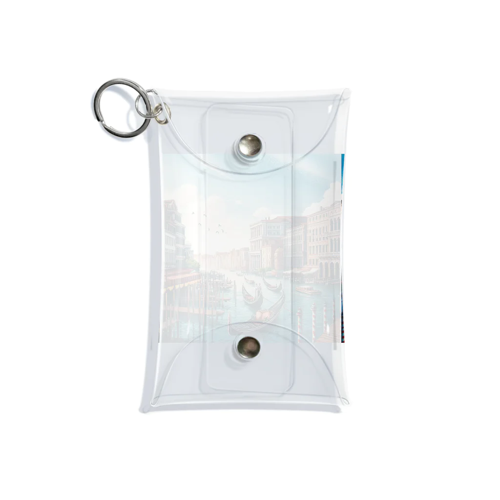 Pixel Art Goodsのヴェネチア（pixel art） Mini Clear Multipurpose Case