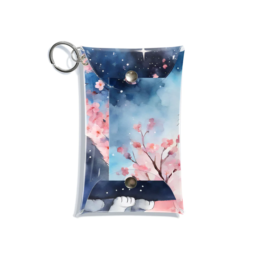 星降る夜にのsakura cat2 Mini Clear Multipurpose Case