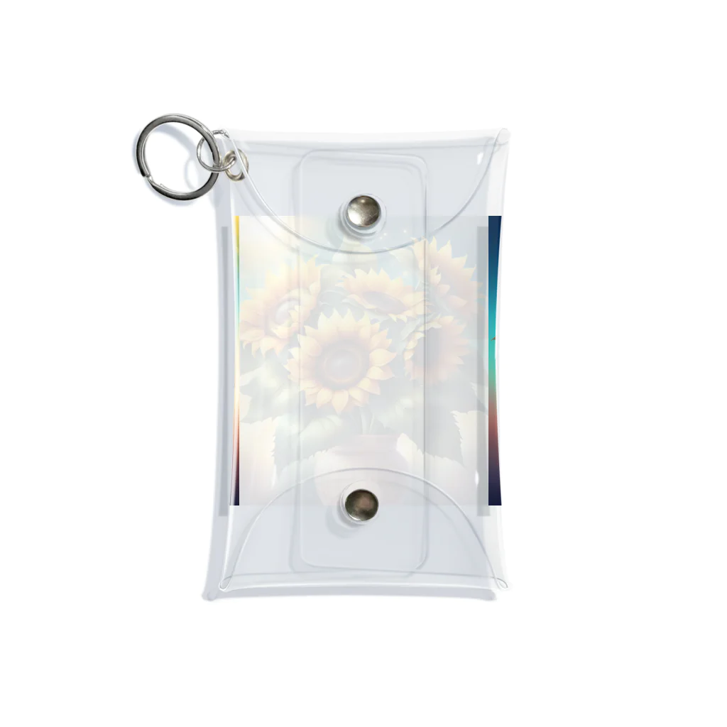 Flower Delightのひまわりの花束 Mini Clear Multipurpose Case