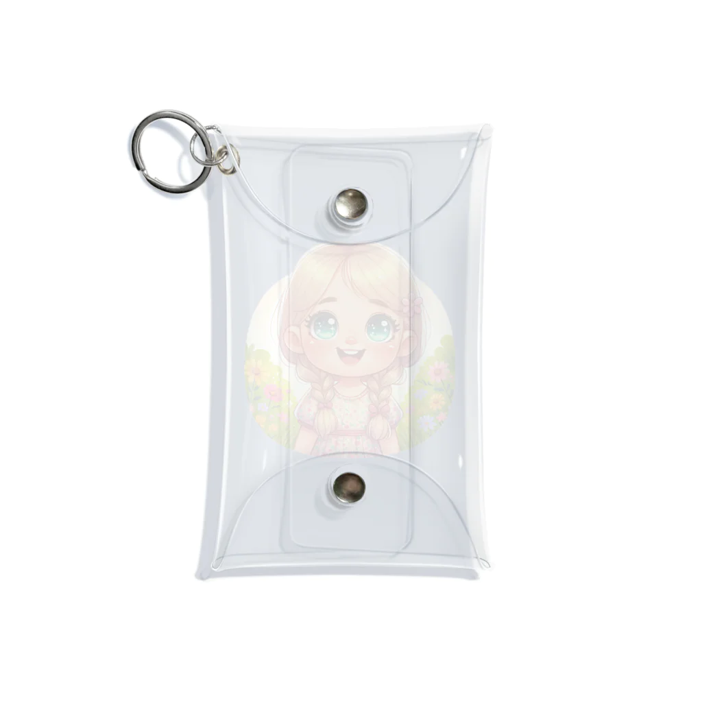 yielanggo007の輝く瞳女の子 Mini Clear Multipurpose Case