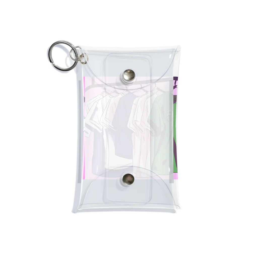 いらすとのおみせのTシャツひらひら Mini Clear Multipurpose Case