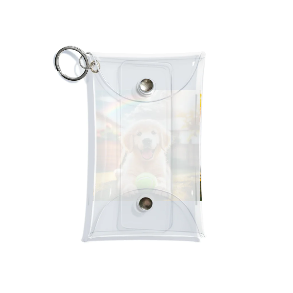 アニマルペイントの犬のグッズ Mini Clear Multipurpose Case