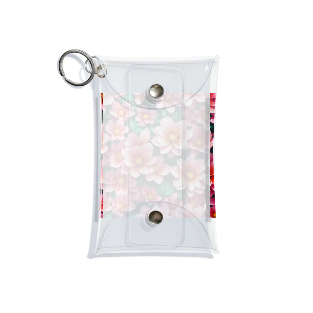 OTIRUBUTUBUTUの赤い花 Mini Clear Multipurpose Case