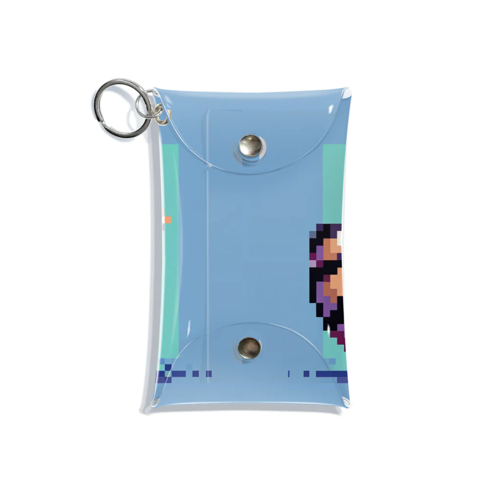 himajinseijin01のドット絵アライグマちゃんTシャツサイズ Mini Clear Multipurpose Case