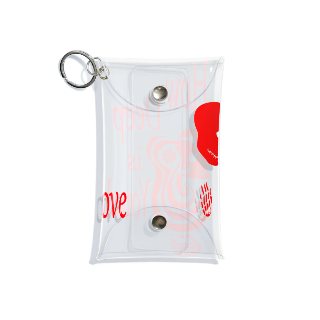 『NG （Niche・Gate）』ニッチゲート-- IN SUZURIのHow Deep Is Your Love（赤） Mini Clear Multipurpose Case