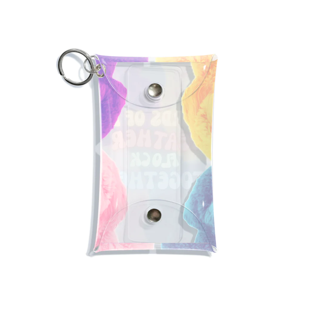 HeidiのRETRO-POP DOODLE DOGS  Mini Clear Multipurpose Case