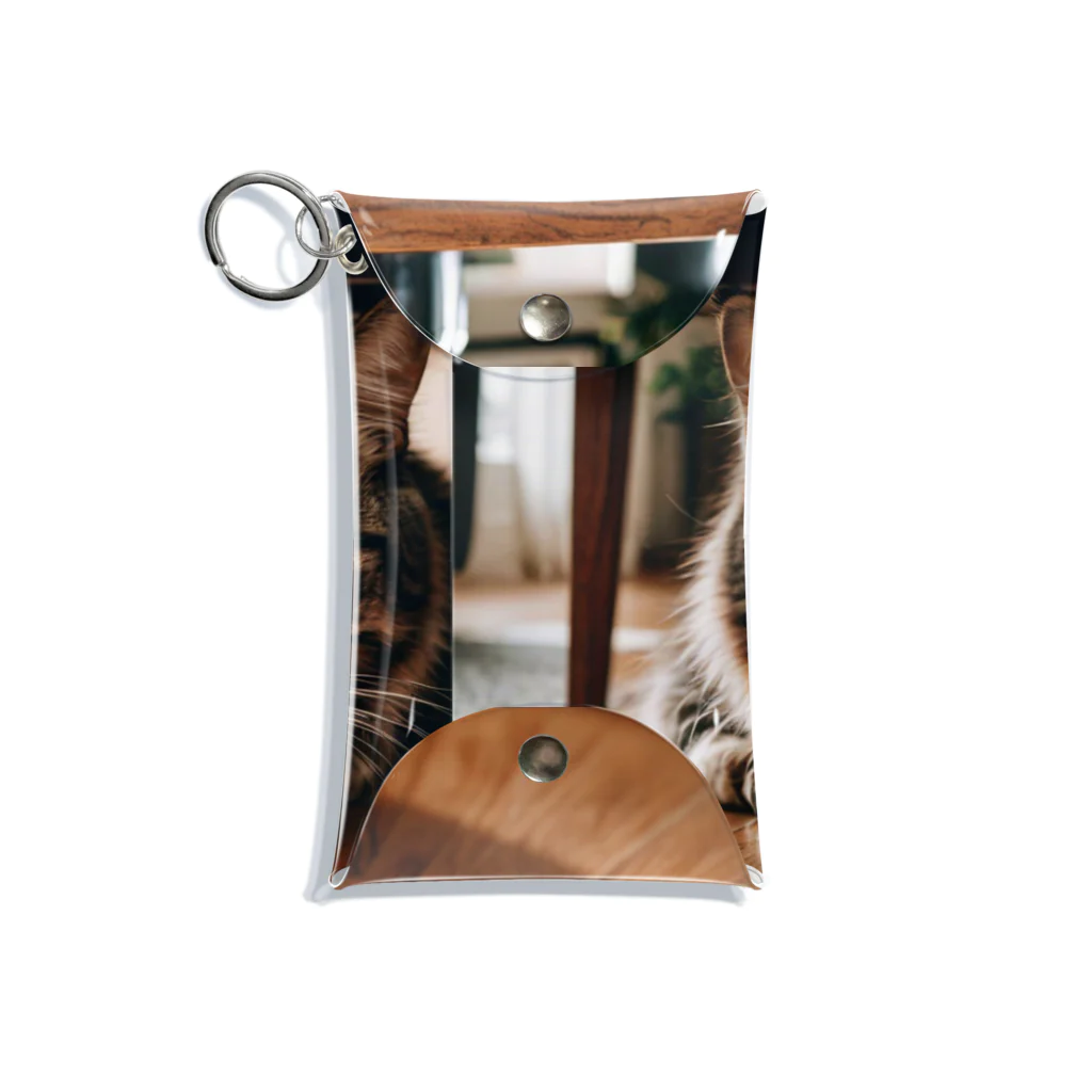 zigerparkの隠れる猫 Mini Clear Multipurpose Case