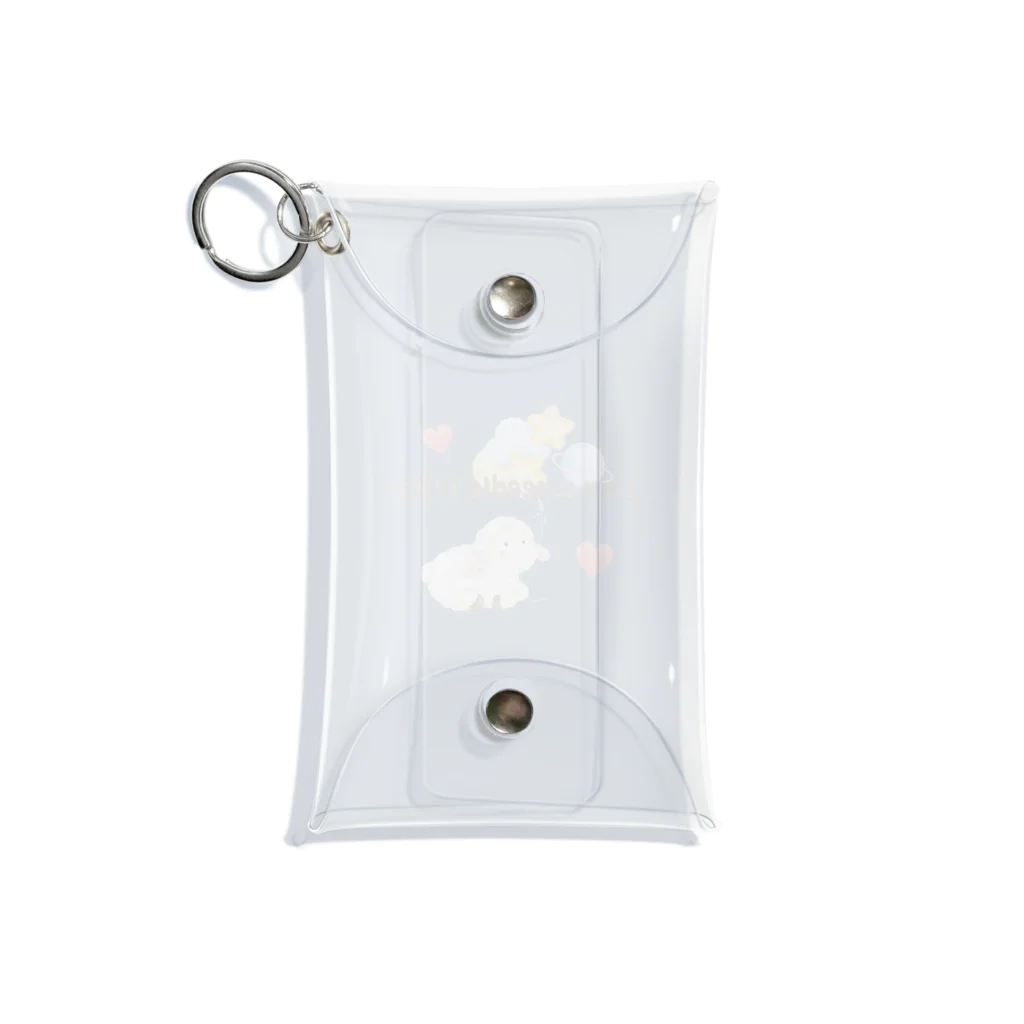 t & fluffyの羊毛フェルト好きさんに贈る I am ニードルフェルター I love ニードルフェルト グッズ Mini Clear Multipurpose Case