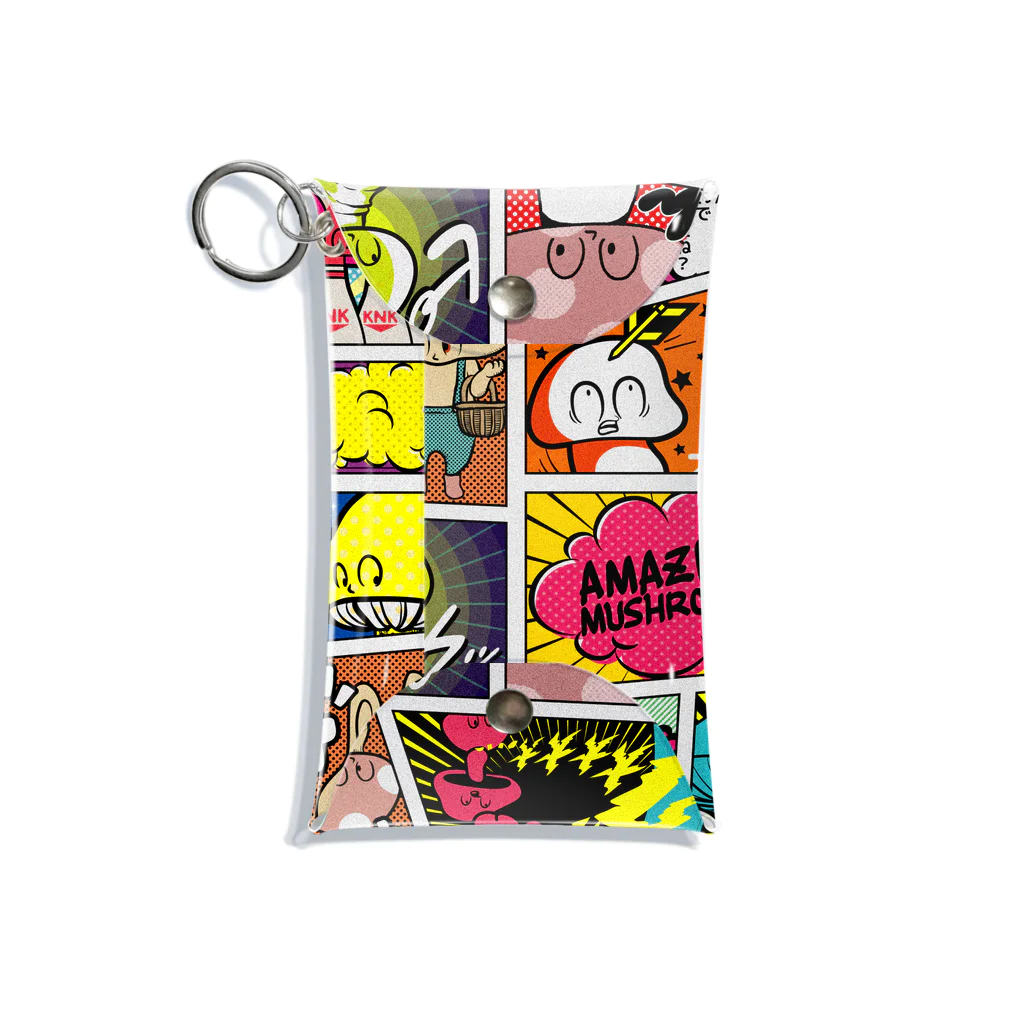 illust_mのamazingきのこ　4C ver. Mini Clear Multipurpose Case