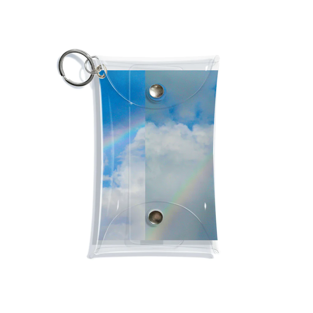 mizuphoto galleryのTwo rainbows Mini Clear Multipurpose Case